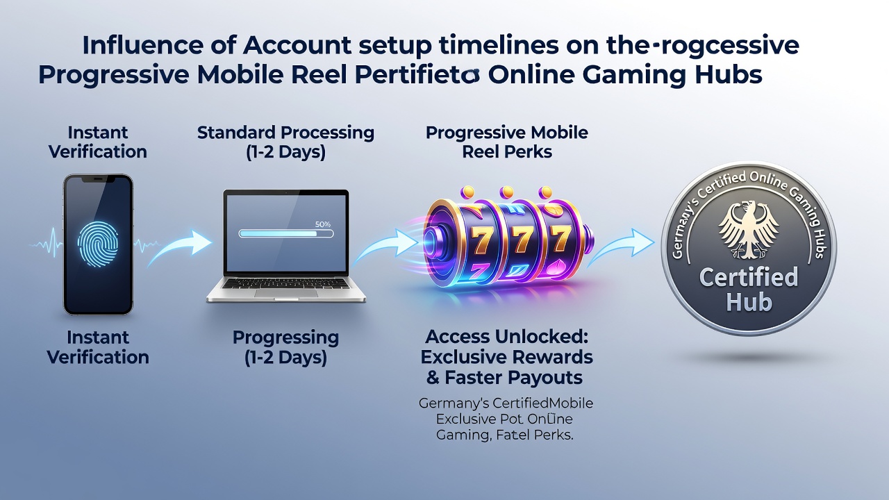 Darstellung von Kontoeinrichtungsprozessen und mobilen Slot-Belohnungen auf einer deutschen Gaming-Plattform