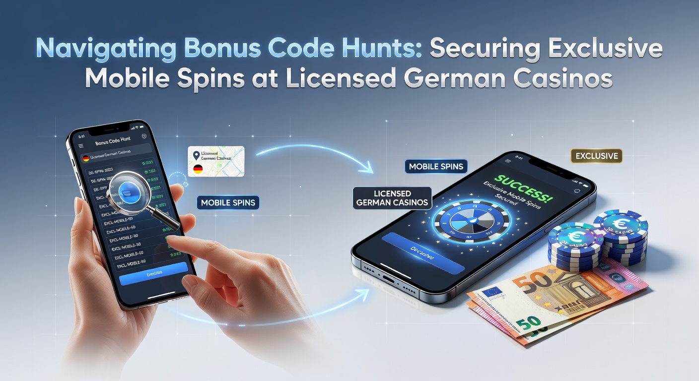 Spieler tippt Bonus-Code in Casino-App ein, während Freispiele auf dem Handy explodieren, mit GGL-Lizenz-Siegel im Hintergrund