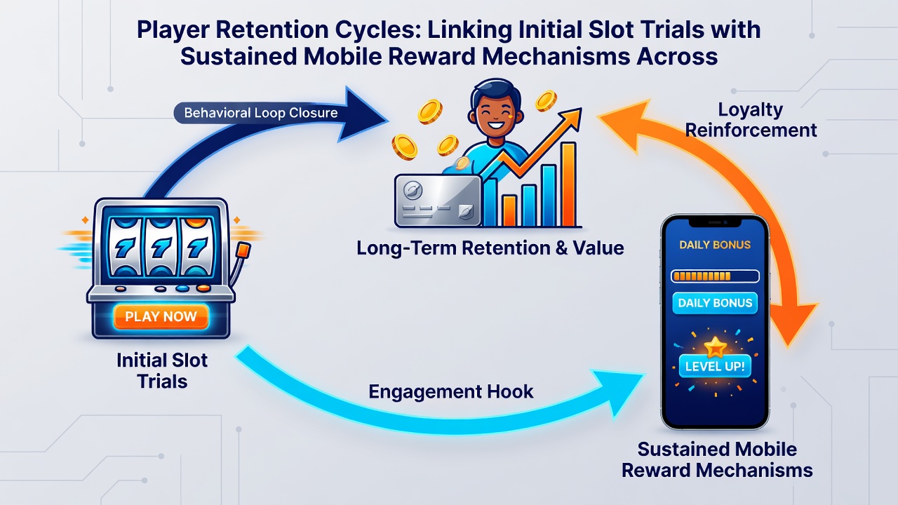 Illustration der Verknüpfung von Slot-Trials mit mobilen Reward-Mechanismen in deutschen zertifizierten Netzwerken