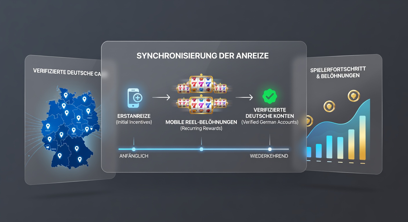 Illustration mobiler Reel-Belohnungen und synchronisierter Anreize in deutschen Netzwerken
