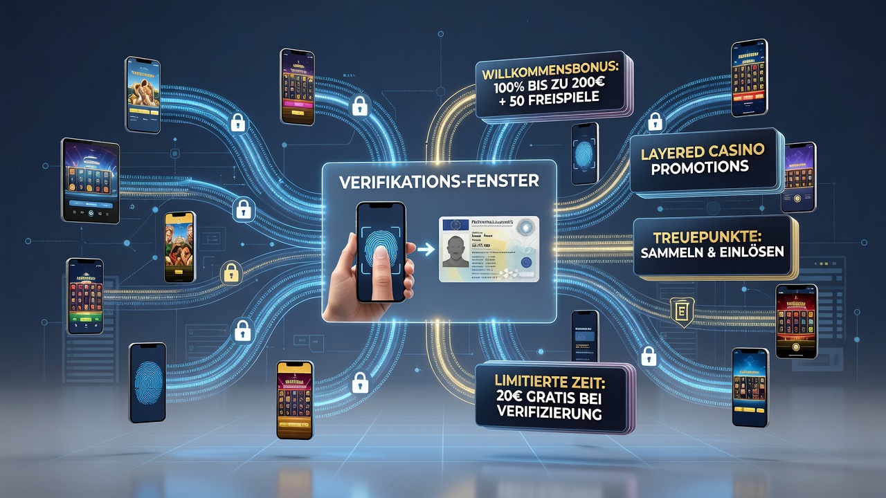 Darstellung der Synchronisation von Verifizierungszeiträumen mit gestaffelten Bonusangeboten auf deutschen Slot-Plattformen